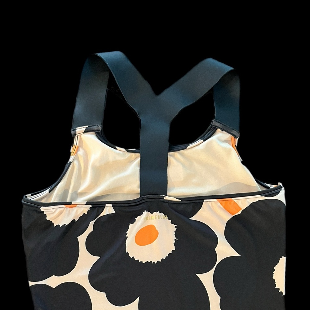 SALE!!!!  Adidas Floral Tank Top - Black and Orange - Picture 4 of 9